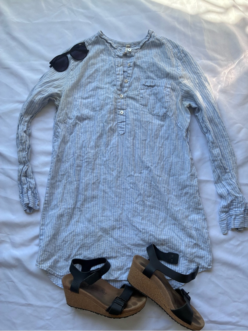 Nuthatch 100% Linen Dress Made in Maine Coastal Minimalist Tunic